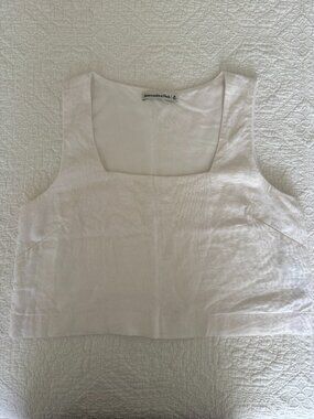 Abercrombie & Fitch Linen Square Neck top